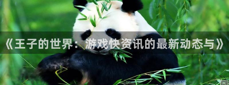 多彩娱乐升级5994月：《王子的世界：游戏快资讯的最新动态与